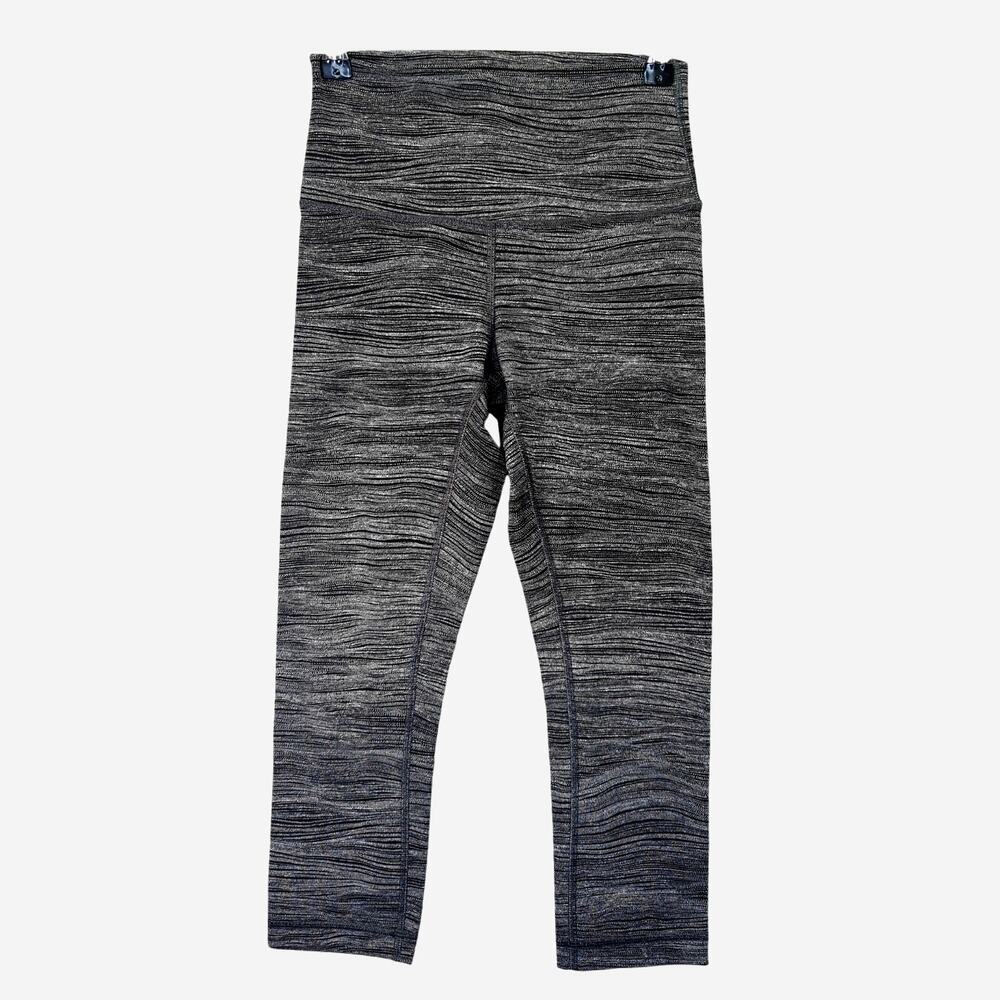 Lululemon Wunder Under Crop Highrise Bit Point Ice Size 4